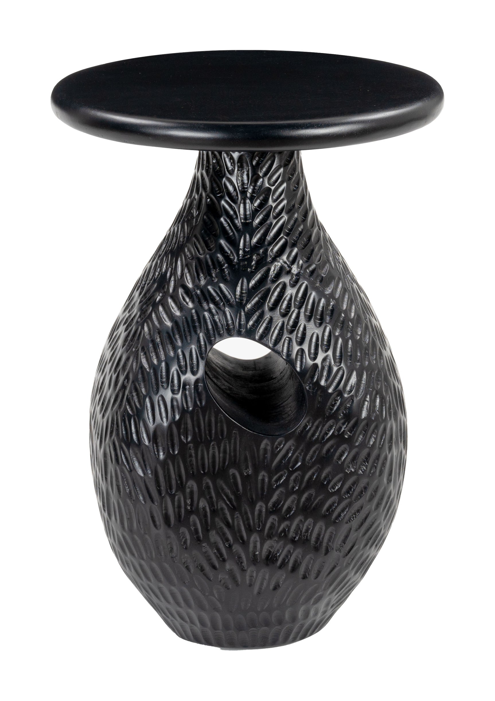 Piho Black Side Table - Ornate Home