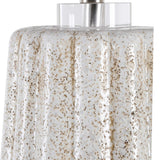 Pikes Stone-Ivory Brown/White Table Lamp - Ornate Home
