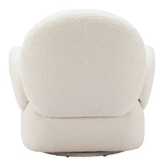 Pilka White Swivel Chair - Ornate Home
