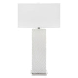 Pillar White Marble Table Lamp - Ornate Home