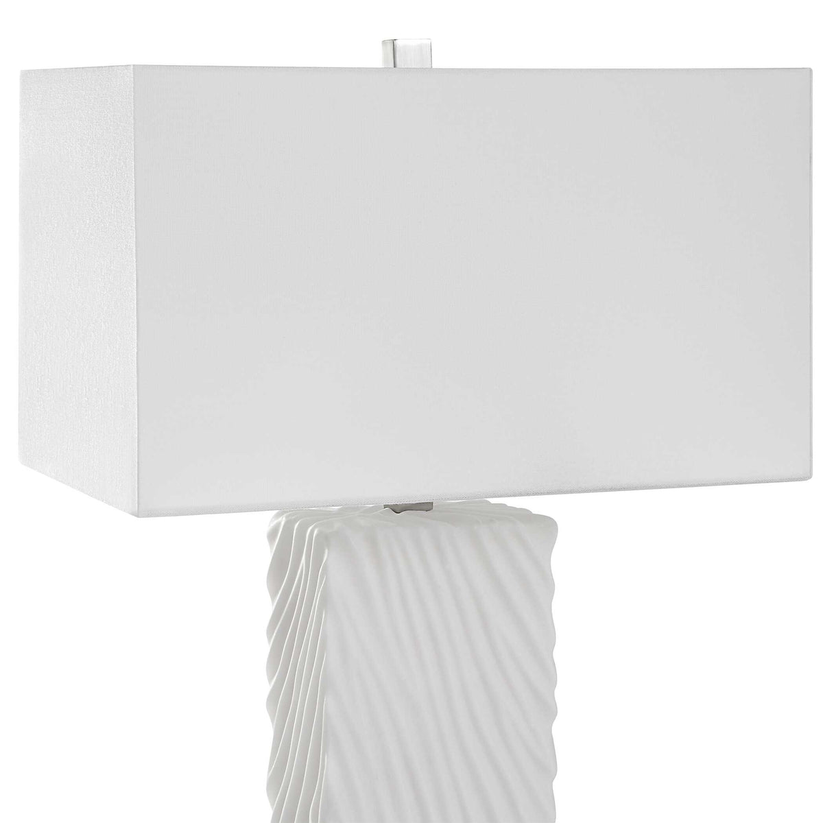 Pillar White Marble Table Lamp - Ornate Home
