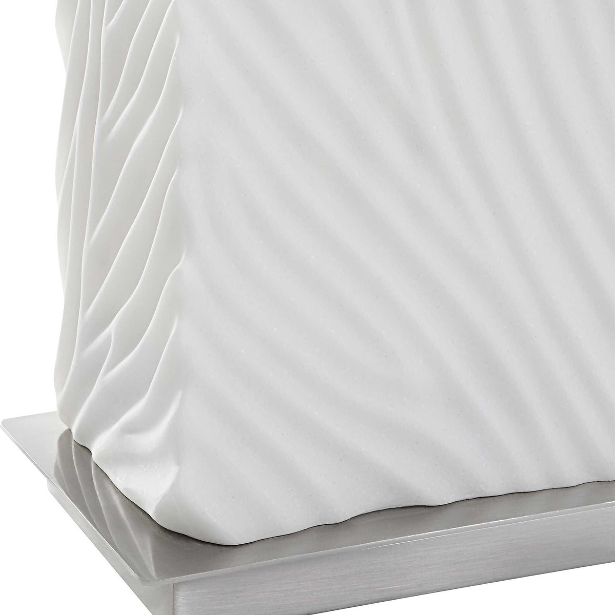 Pillar White Marble Table Lamp - Ornate Home
