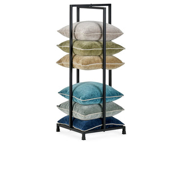 Pillow Tower Black Rack - Ornate Home