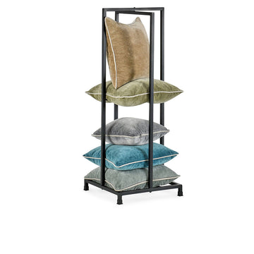 Pillow Tower Black Rack - Ornate Home