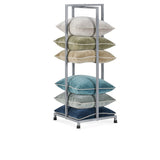 Pillow Tower Silver Rack - Ornate Home