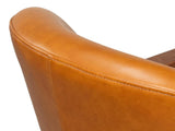 Pindar Tan Leather Armchair - Ornate Home
