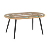 Pine 4-Piece Patio Conversation Set in Cream - Ornate Home