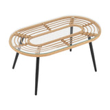 Pine 4-Piece Patio Conversation Set in Cream - Ornate Home