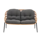 Pine 4-Piece Patio Conversation Set in Grey - Ornate Home