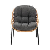 Pine 4-Piece Patio Conversation Set in Grey - Ornate Home