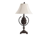 Pine Creek Brown/Bronze Accent Lamp (Set of 2) - Ornate Home