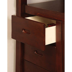 Pine Ridge Dark Walnut Twin/Full Bunk Bed - Ornate Home