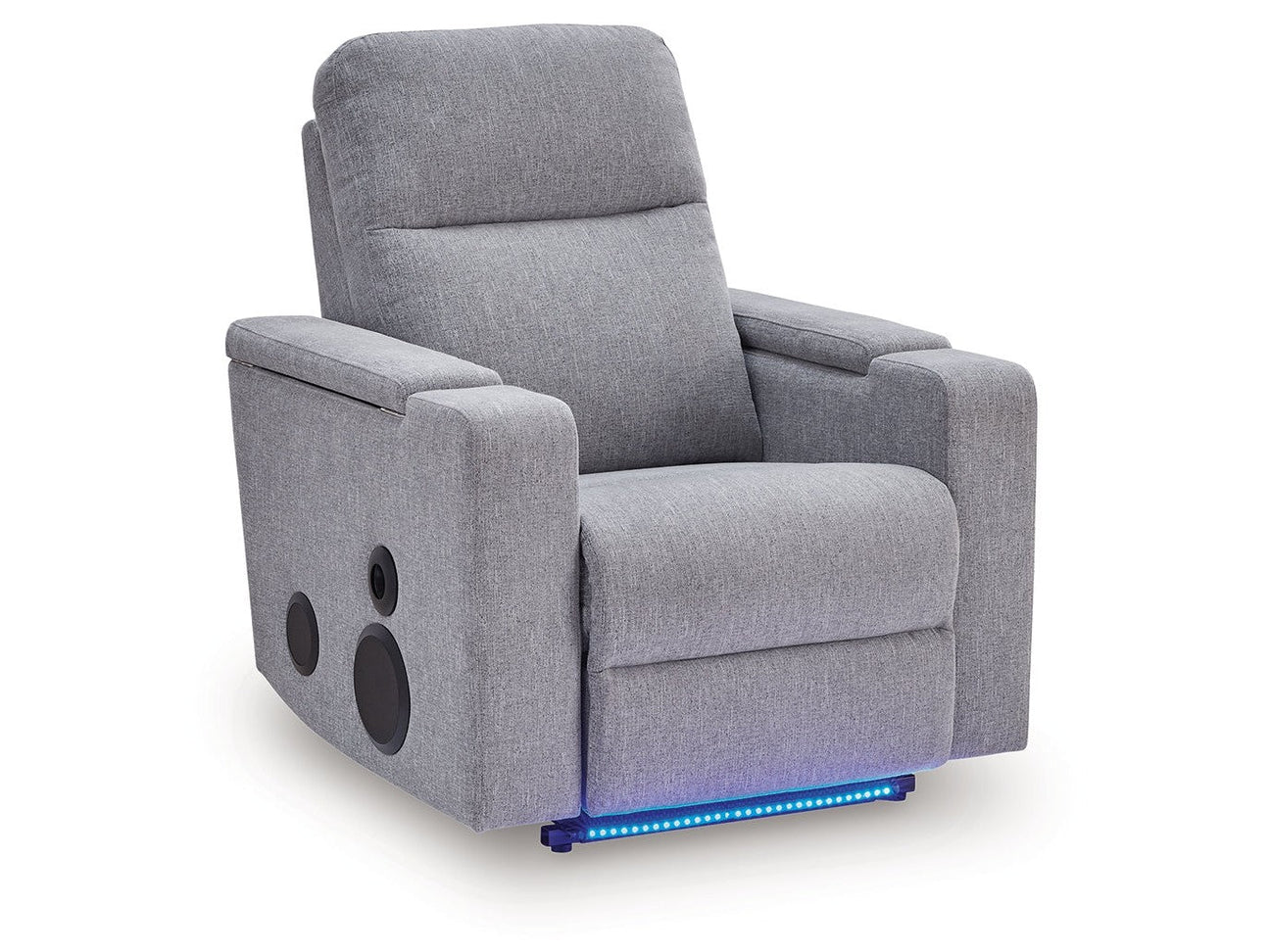 Pineland Pewter Glider PWR REC w/Audio System (Online Special Price) - Ornate Home