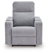 Pineland Pewter Glider PWR REC w/Audio System (Online Special Price) - Ornate Home