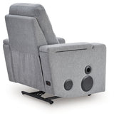 Pineland Pewter Glider PWR REC w/Audio System (Online Special Price) - Ornate Home