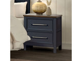 Pinetop Blue/Dark Brown Nightstand - Ornate Home