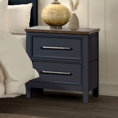 Pinetop Blue/Dark Brown Twin 5 Piece Bedroom Set w/Chest - Ornate Home
