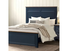 Pinetop Blue/Dark Brown Twin Bed - Ornate Home