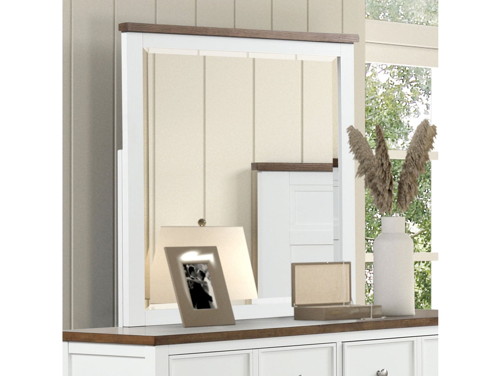 Pinetop White Mirror - Ornate Home