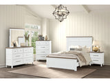 Pinetop White Twin 5 Piece Bedroom Set w/Chest - Ornate Home