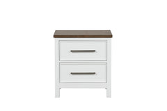 Pinetop White Twin 5 Piece Bedroom Set w/Chest - Ornate Home