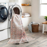 Pink Dunshaughlin Distressed Washable Area Rug - Clearance - Ornate Home