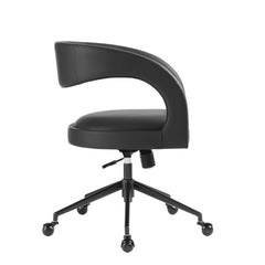 Pinnacle Black Vegan Leather Office Chair - Ornate Home