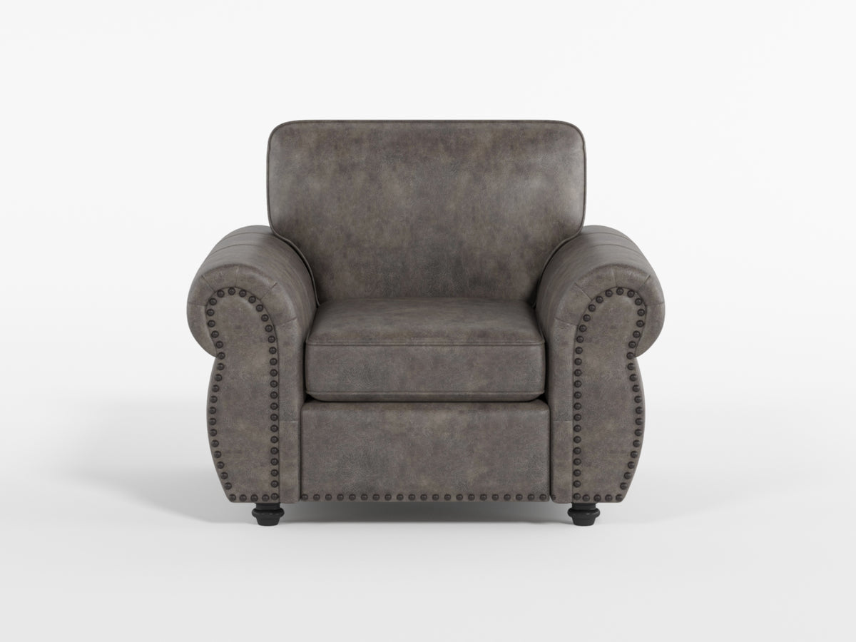 Pinnacle Brown Chair - Ornate Home