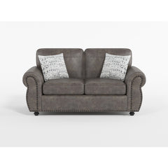 Pinnacle Brown Loveseat - Ornate Home