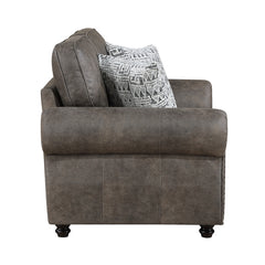 Pinnacle Brown Loveseat - Ornate Home