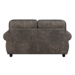 Pinnacle Brown Loveseat - Ornate Home