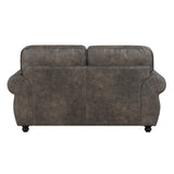 Pinnacle Brown Loveseat - Ornate Home