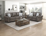 Pinnacle Brown Loveseat - Ornate Home