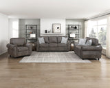 Pinnacle Brown Loveseat - Ornate Home