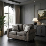 Pinnacle Brown Loveseat - Ornate Home