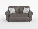 Pinnacle Brown Loveseat - Ornate Home