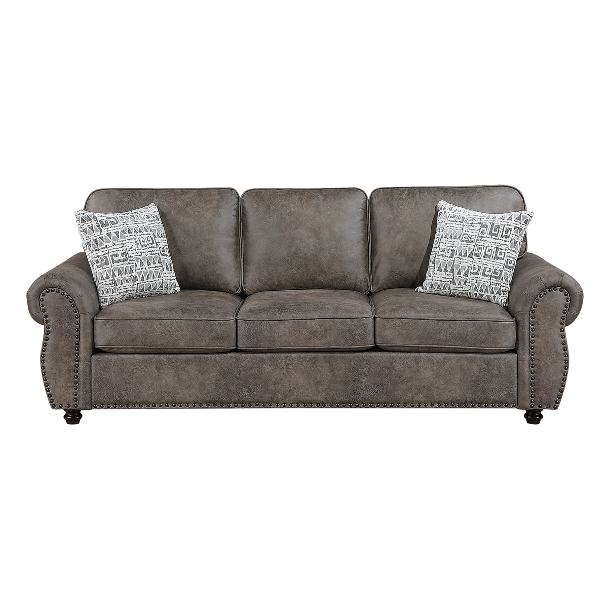 Pinnacle Brown Sofa - Ornate Home
