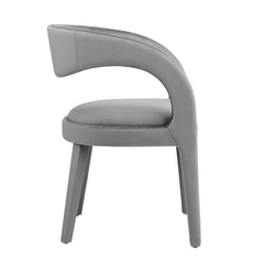 Pinnacle Gray Performance Velvet Dining Chair (Set of 2) - Ornate Home