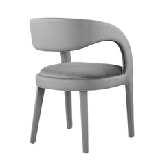 Pinnacle Gray Performance Velvet Dining Chair (Set of 2) - Ornate Home