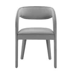 Pinnacle Gray Performance Velvet Dining Chair (Set of 2) - Ornate Home