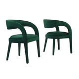 Pinnacle Green Performance Velvet Dining Chair (Set of 2) - Ornate Home