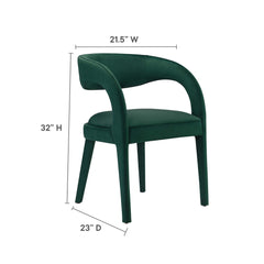 Pinnacle Green Performance Velvet Dining Chair (Set of 2) - Ornate Home