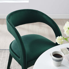 Pinnacle Green Performance Velvet Dining Chair (Set of 2) - Ornate Home