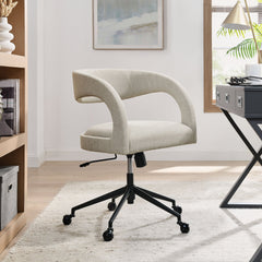 Pinnacle Linen Upholstered Office Chair - Ornate Home