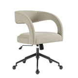 Pinnacle Linen Upholstered Office Chair - Ornate Home