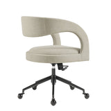 Pinnacle Linen Upholstered Office Chair - Ornate Home
