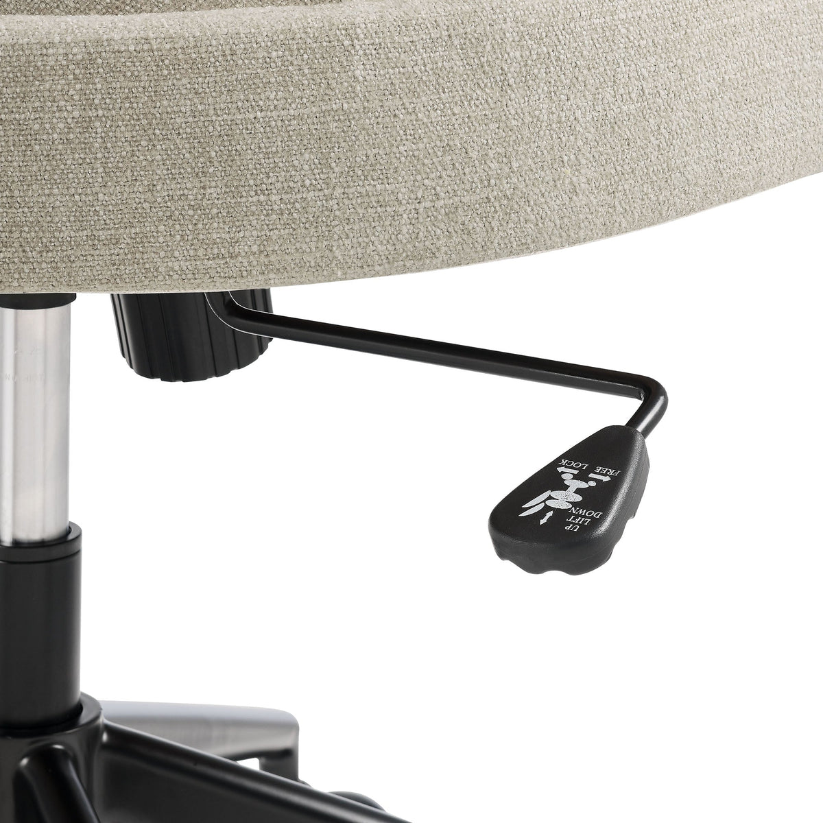 Pinnacle Linen Upholstered Office Chair - Ornate Home