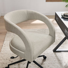 Pinnacle Linen Upholstered Office Chair - Ornate Home