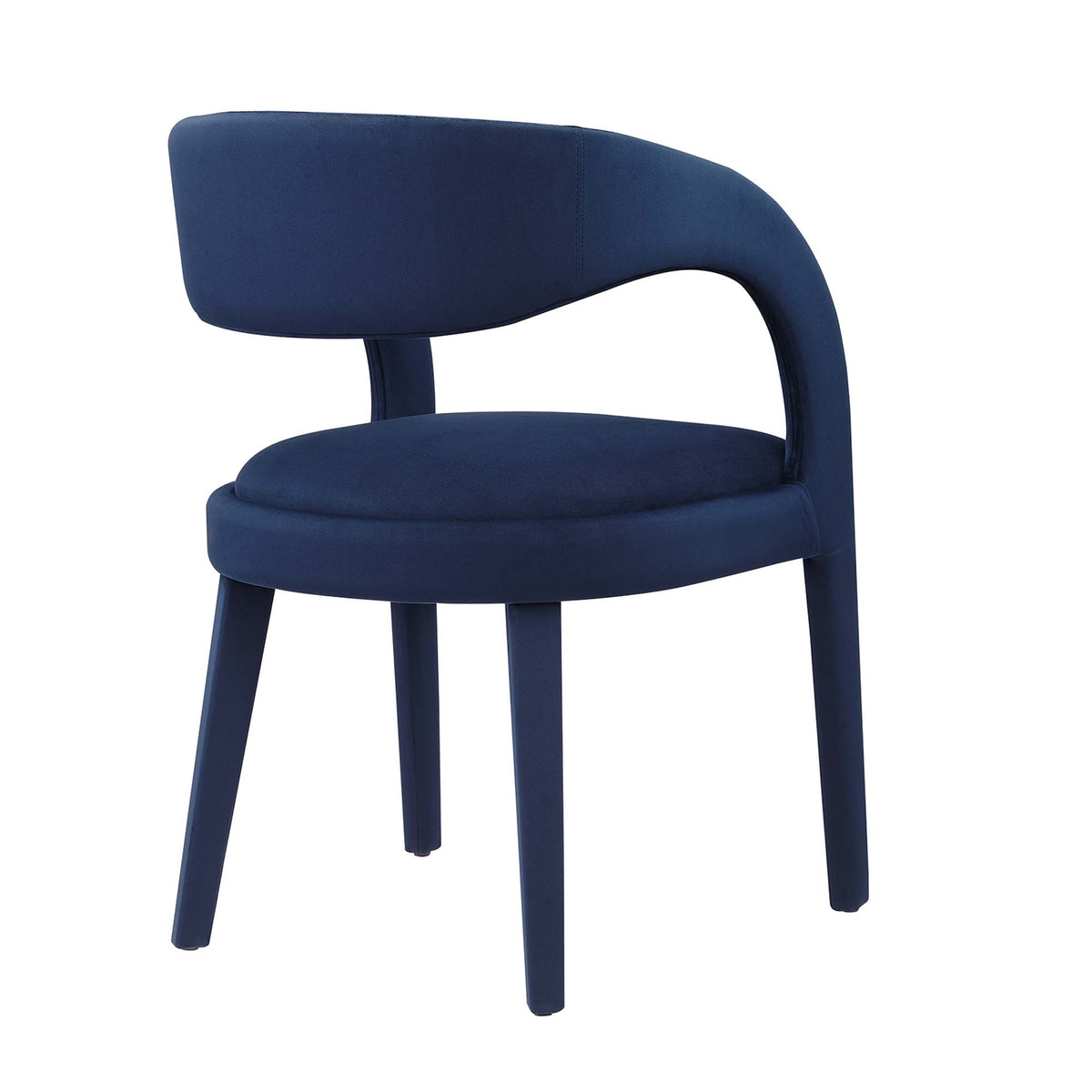 Pinnacle Midnight Blue Performance Velvet Dining Chair (Set of 2) - Ornate Home