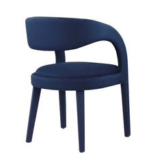 Pinnacle Midnight Blue Performance Velvet Dining Chair (Set of 2) - Ornate Home